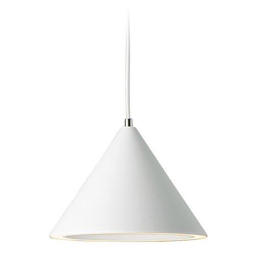 ET2 Lighting Abyss 9.50-Inch LED Mini Pendant in White by ET2 Lighting E20082-MW