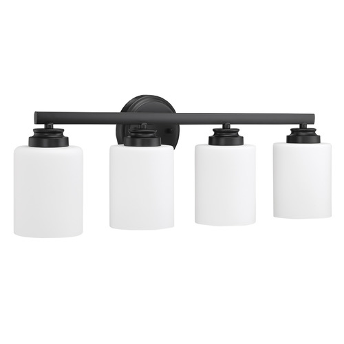 Craftmade Lighting Bolden Flat Black Bathroom Light by Craftmade Lighting 50504-FB-WG