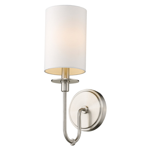 Z-Lite Ella Brushed Nickel Sconce by Z-Lite 809-1S-BN