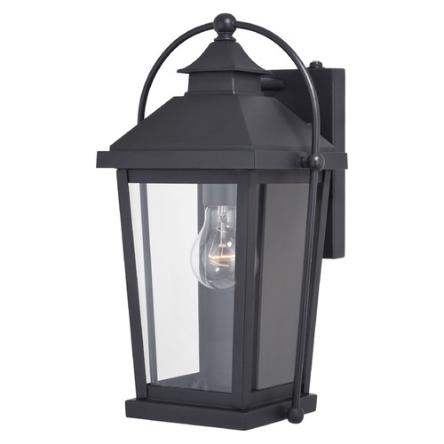 Vaxcel Lighting Lexington Textured Black Outdoor Wall Light