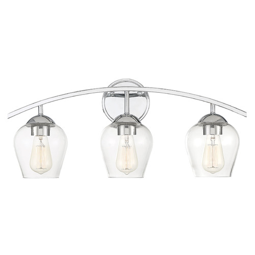 24-Inch Vanity Light in Chrome by Meridian