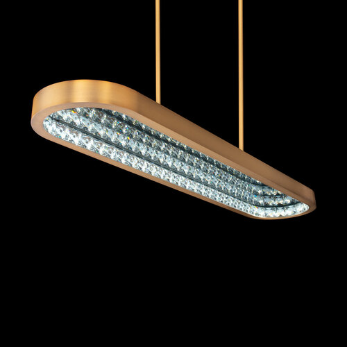 Marquis 46.50-Inch Linear Chandelier in Aged Brass by Schonbek Beyond