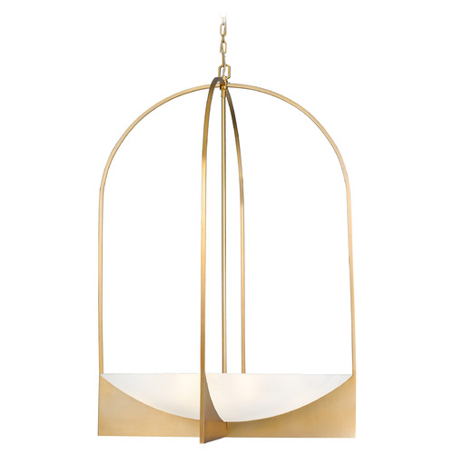 Z-Lite Z-Lite Devon Modern Gold Pendant Light with Bowl / Dome Shade 1947-48MGLD