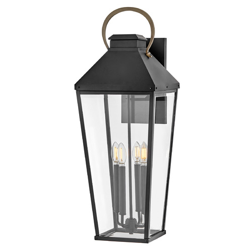 Hinkley Dawson Black & Burnished Bronze LED Outdoor Wall Light