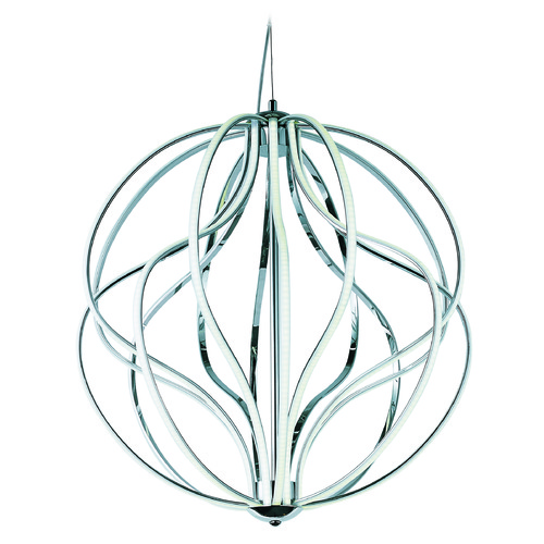 Aura 24-Inch LED Pendant in Polished Chrome by ET2 Lighting
