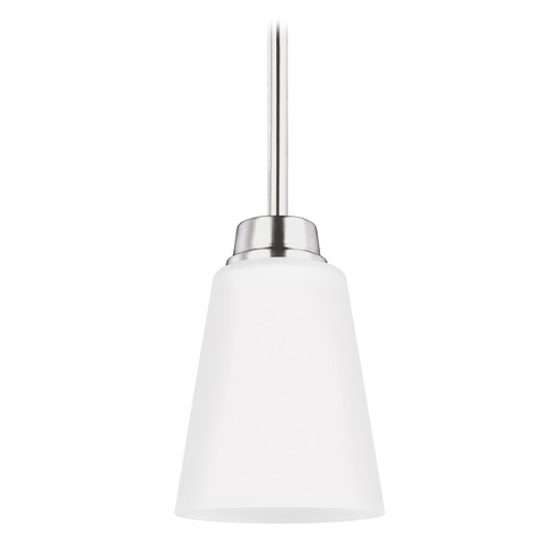 Generation Lighting Kerrville Mini Pendant in Brushed Nickel by Generation Lighting 6115201-962