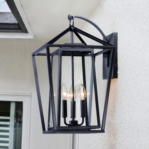 Maxim Lighting Artisan Black Outdoor Wall Light by Maxim Lighting 3176CLBK