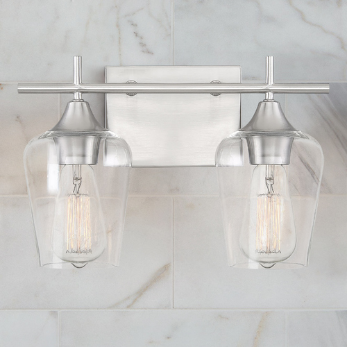 Octave 13.75-Inch Vanity Light in Satin Nickel by Savoy House