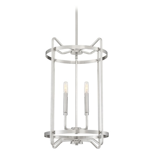 Kent Satin Nickel Pendant by Savoy House