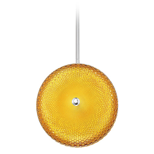 Eurofase Lighting Caledonia 13-Inch Round LED Pendant in Yellow by Eurofase Lighting 35914-044