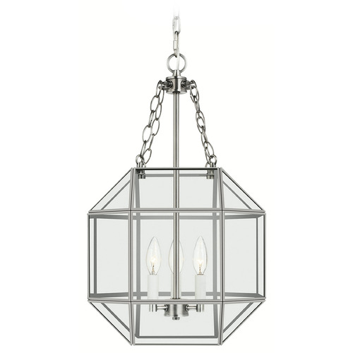 Visual Comfort Studio Collection Visual Comfort Studio Collection Morrison Antique Brushed Nickel Pendant Light with Octagon Shade 5179403-965