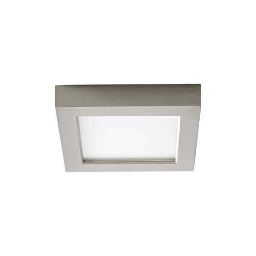 Altair 6-Inch LED Square Flush Mount in Nickel by Oxygen Lighting