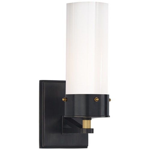 Visual Comfort Signature Collection Thomas OBrien Marais Bath Sconce in Bronze & Brass by Visual Comfort Signature TOB2314BZHABWG