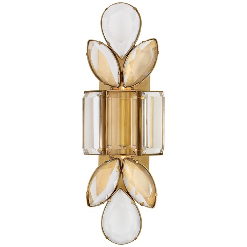 Visual Comfort Signature Collection Kate Spade New York Lloyd JeweLED Sconce in Brass by Visual Comfort Signature KS2017SBCG