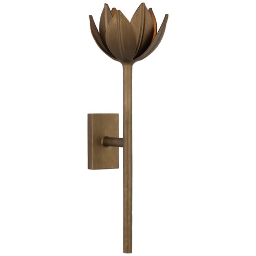 Visual Comfort Signature Collection Julie Neill Alberto Medium Sconce in Bronze Leaf by Visual Comfort Signature JN2002ABL