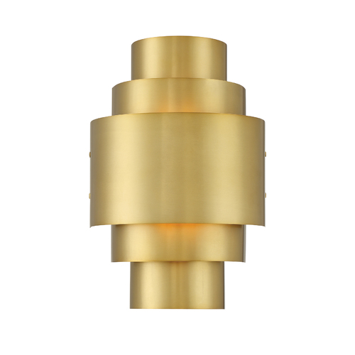 Spyglass Terrace 2-Light Wall Sconce in Soft Brass by Minka Lavery