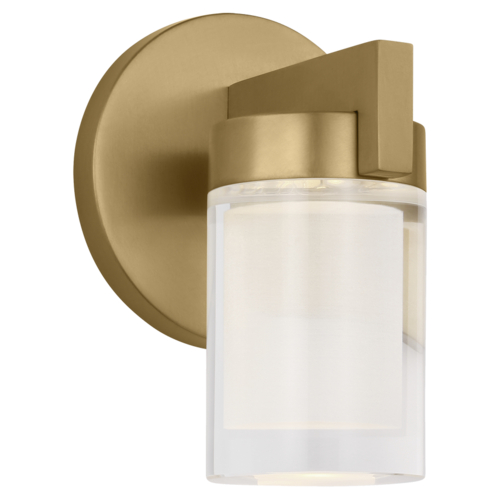 Visual Comfort Modern Collection Visual Comfort Modern Collection Esfera Natural Brass LED Sconce KWWS19927NB