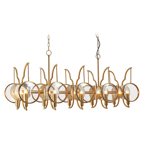Into Focus 10-Light Linear Light in Artisan Brass by Minka Lavery