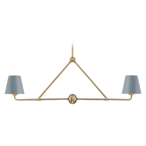 Crystorama Lighting Xavier Vibrant Gold , Blue Chandelier