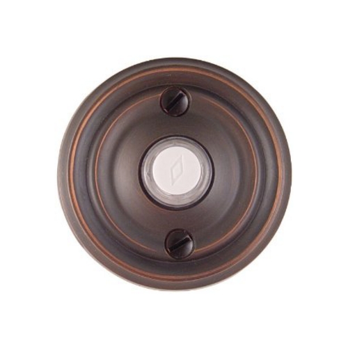 Emtek Hardware Doorbell Button in Oil Rubbed Bronze Finish 2400-US10B