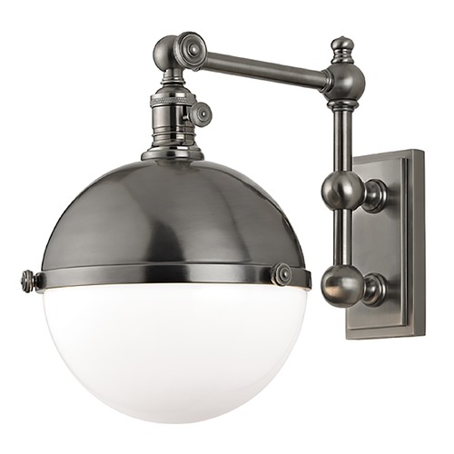 Hudson Valley Lighting Stanley Antique Nickel Sconce by Hudson Valley Lighting 1671-AN