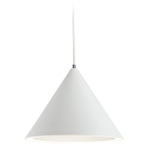 Abyss 12.50-Inch LED Pendant in White by ET2 Lighting