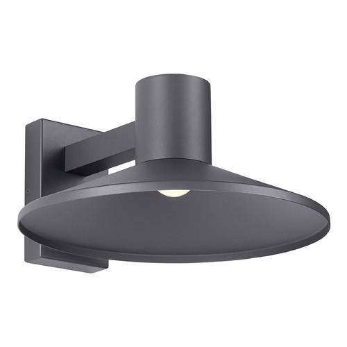 Visual Comfort Modern Collection Sean Lavin Ash 16 LED Outdoor Wall Light in Charcoal by VC Modern 700OWASHL93016DHUNV
