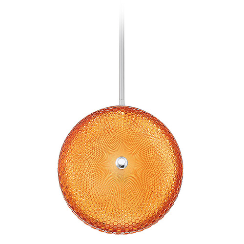 Eurofase Lighting Caledonia 13-Inch Round LED Pendant in Orange by Eurofase Lighting 35914-051