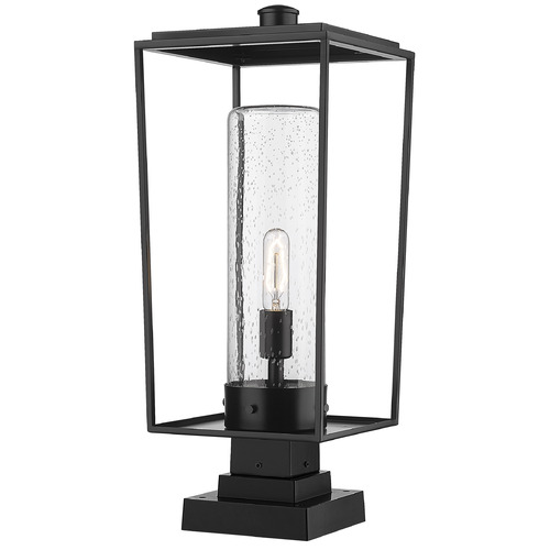 Z-Lite Sheridan Black Post Light by Z-Lite 594PHBS-SQPM-BK