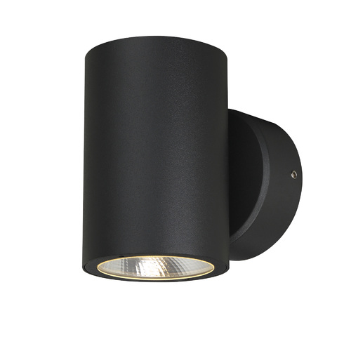 Glen 5.25-Inch LED Outdoor Wall Light in Black by Eurofase Lighting