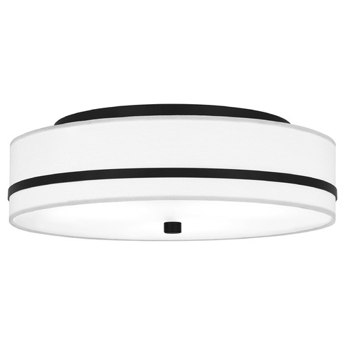 Quoizel Lighting Quoizel Lighting Belotte Matte Black Flushmount Light QFL6180MBK