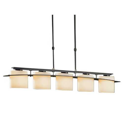 Hubbardton Forge Lighting Five-Light Linear Dining Pendant 137525-SKT-STND-07-GG0182