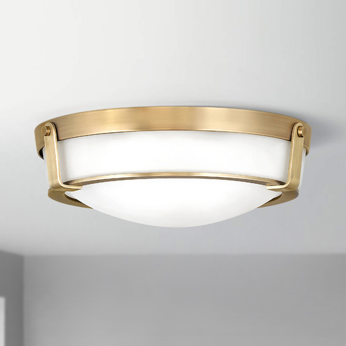 Hathaway 16-Inch Heritage Brass Flush Mount by Hinkley Lighting