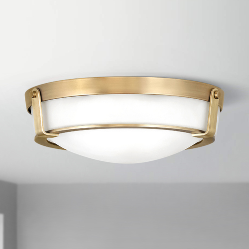 Hinkley Hathaway 16-Inch Heritage Brass Flush Mount by Hinkley Lighting 3225HB