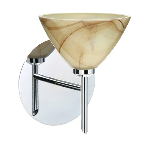 Besa Lighting Domi Chrome Sconce