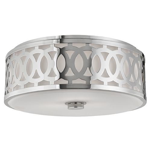 Hudson Valley Lighting Genesee 3-Light Flush Mount in Polished Nickel by Hudson Valley Lighting 4317-PN