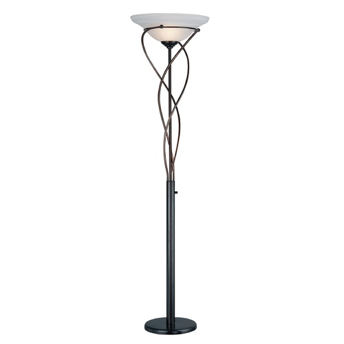 Lite Source Lighting Lite Source Majesty Dark Bronze Torchiere Lamp with Bowl / Dome Shade LSF-9640D/BRZ