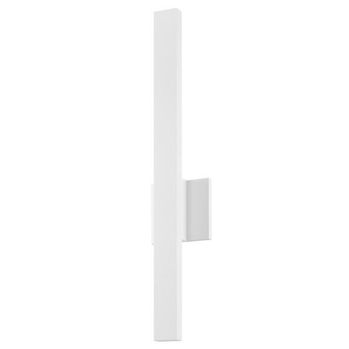 Sword Textured White LED Outdoor Wall Light by Sonneman Lighting