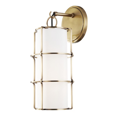 Hudson Valley Lighting Sovereign Aged Brass LED Sconce by Hudson Valley Lighting 1500-AGB