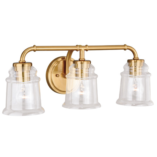 Vaxcel Lighting Toledo Natural Brass Bathroom Light