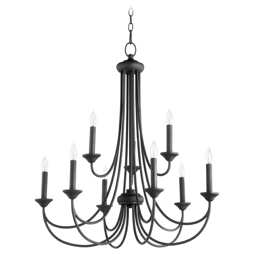 Quorum Lighting Brooks Noir Chandelier by Quorum Lighting 6250-9-69