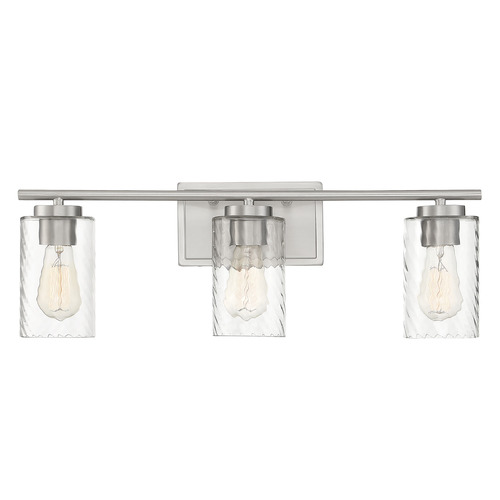 24-Inch Bathroom Light in Brushed Nickel by Meridian