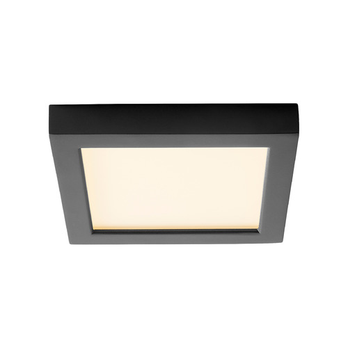 Altair 7-Inch LED Square Flush Mount in Black by Oxygen Lighting