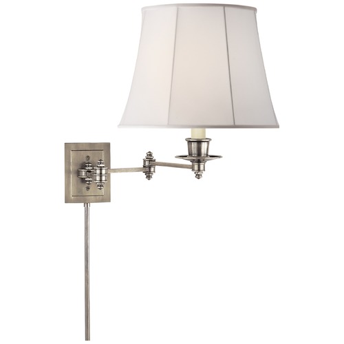 Visual Comfort Signature Collection Studio VC Triple Swing Arm Lamp in Antique Nickel by Visual Comfort Signature S2000ANL