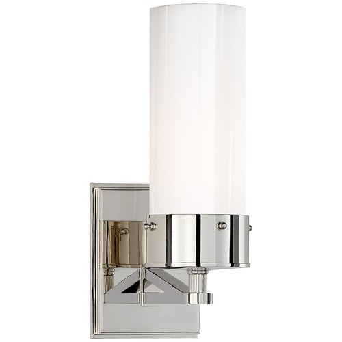Visual Comfort Signature Collection Thomas OBrien Marais Bath Sconce in Polished Nickel by Visual Comfort Signature TOB2314PNWG