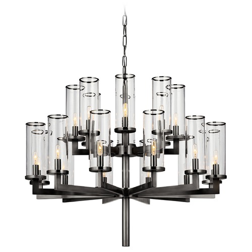 Visual Comfort Signature Collection Kelly Wearstler Liaison Chandelier in Bronze by Visual Comfort Signature KW5201BZCG