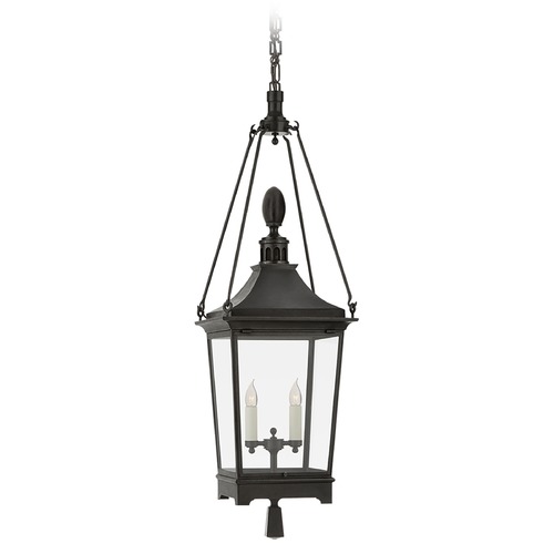 Visual Comfort Signature Collection Rudolph Colby Rosedale Medium Lantern in French Rust by Visual Comfort Signature RC5038FRCG
