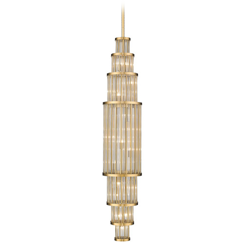 Avenue Lighting Waldorf 50-Inch High Antique Brass Pendant by Avenue Lighting HF1926-AB