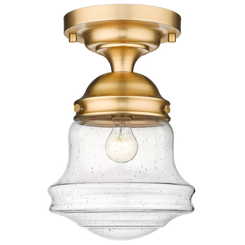 Z-Lite Vaughn Heritage Brass Flush Mount by Z-Lite 736F10-HBR