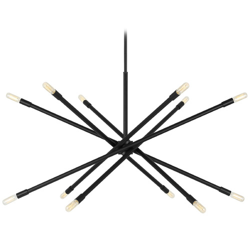 Visual Comfort Studio Collection Chapman & Myers Eastyn Midnight Black Chandelier